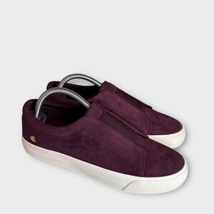 New Ralph Lauren (LRL) Shoes Women 10B Bordeaux Burgundy ISLA-SK-ATH Kidsuede